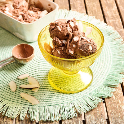 Glace chocolat et noix de coco