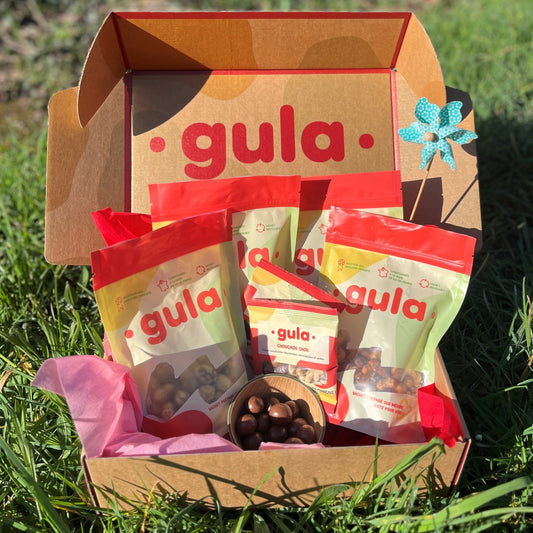 BOX DE PÂQUES Box, coffret, chocolat, pâques, bretzel, matcha, cacahuètes Gula