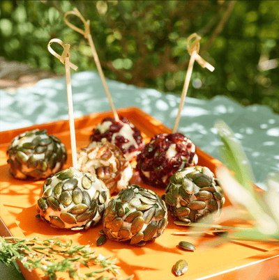 Boules de chèvres aux fruits secs