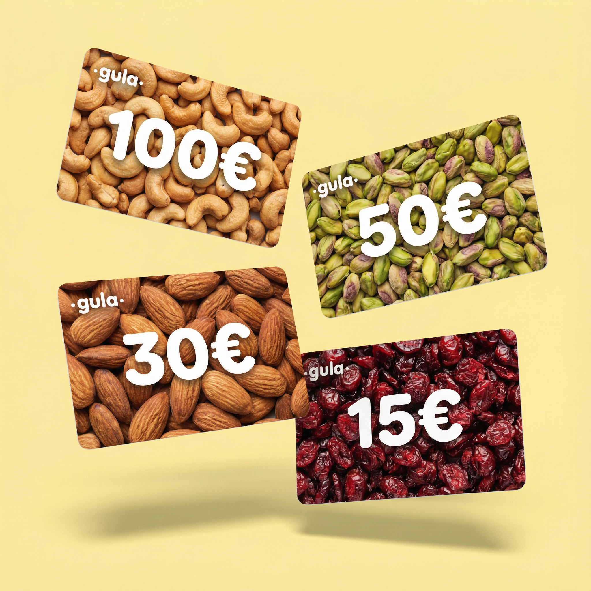 Carte cadeau Gula - offrez des fruits secs et noix premium