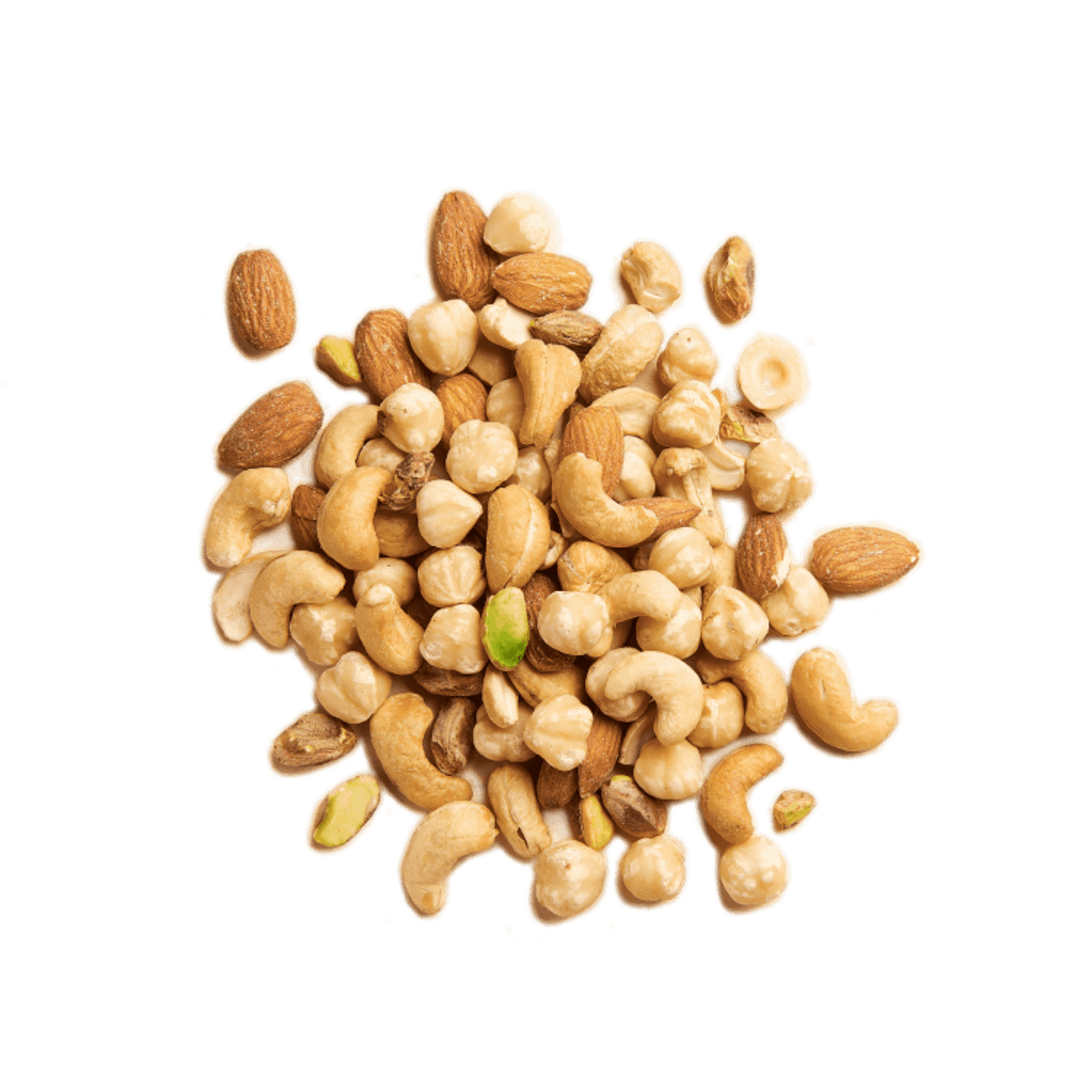 4 Graines grillees : amandes, cajou, pistaches, noisettes - Gula 