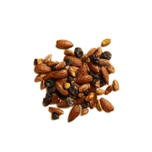 Myrtille sous les tropiques amandes, myrtilles, passion, pistaches Gula